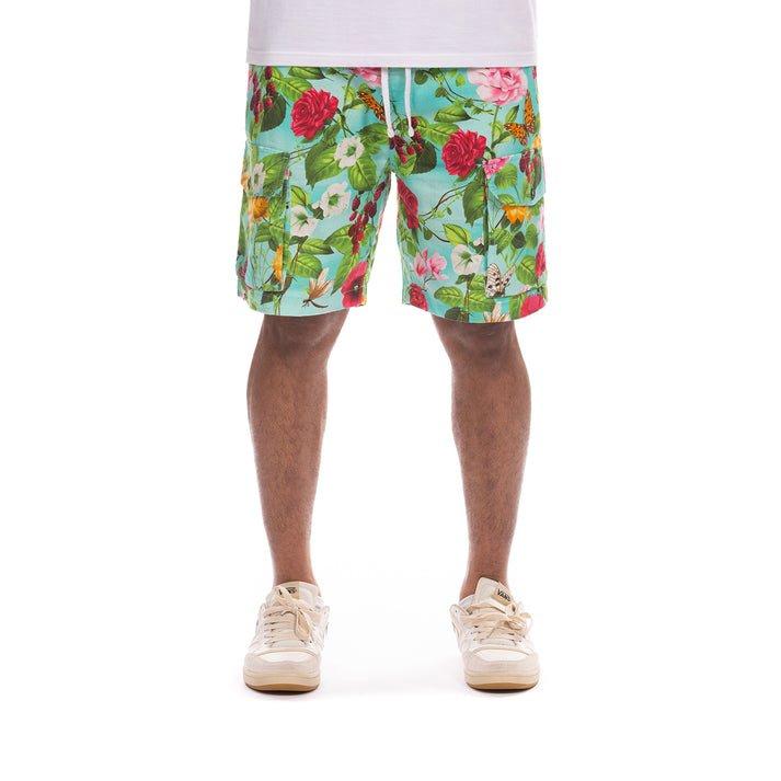 Hustle Gang Men's Florid Shorts - Multi-Color - MULTI-COLOR